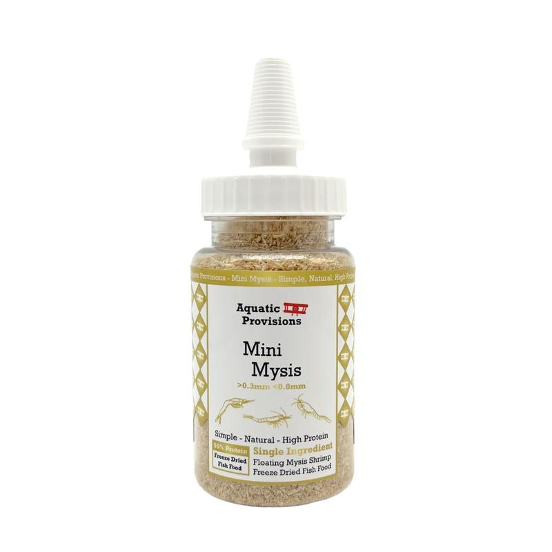 Premium Mini Mysis Freeze Dried Fish Food - High Protein Treat for Betta and Saltwater Fish!