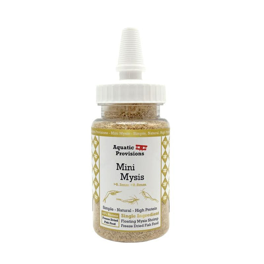 Premium Mini Mysis Freeze Dried Fish Food - High Protein Treat for Betta and Saltwater Fish!