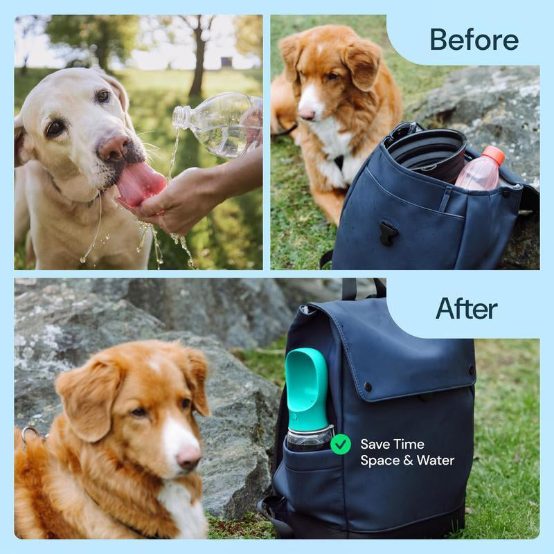 Ultimate Dog Water Bottle & Food Container: The Perfect Portable Pet Dispenser for Travel, Hiking, and Outdoor Adventures!