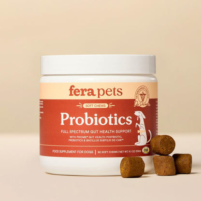 Probiotics Soft Chews for Dogs, Pre-Pro-Postbiotic Supplement for Dogs