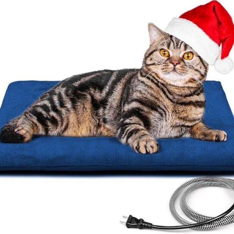 Outdoor Heating Pad for Cats, Pet Heating Pad for Cats Outside, Waterproof Cat Warming Pad, Heated Cat Bed Safe Electric Heating Pad for Cat House, Feral Cat Heating Pad,Dog Hosue Pads,20"X16"