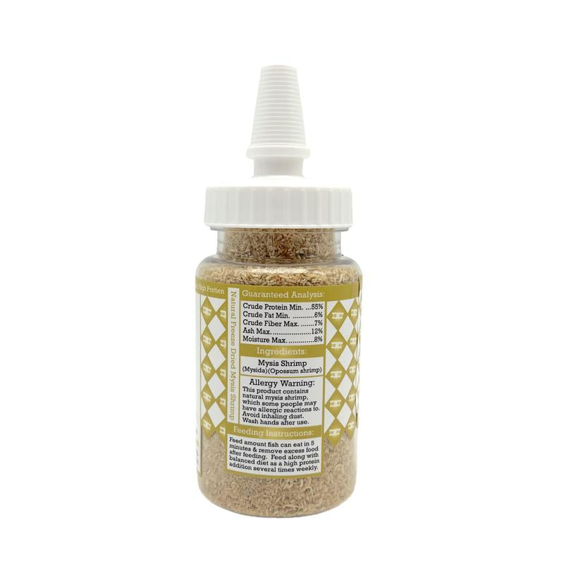 Premium Mini Mysis Freeze Dried Fish Food - High Protein Treat for Betta and Saltwater Fish!