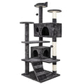 NOVA 53-Inch Dark Gray Cat Tree Tower Condo with Scratching Posts - Perfect Playhouse for Your Feline Friends