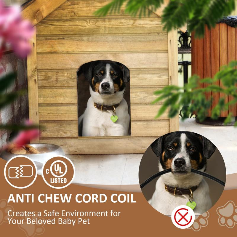 Keep Your Pet Cozy This Winter with the Briidea 400W Dog House Heater – Rapid Heating, Adjustable Temperature, and Safety Features for Ultimate Comfort!