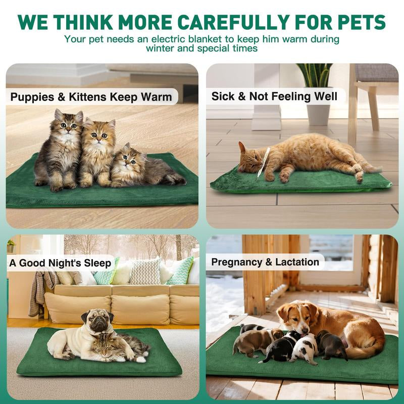 Outdoor Heating Pad for Cats, Pet Heating Pad for Cats Outside, Waterproof Cat Warming Pad, Heated Cat Bed Safe Electric Heating Pad for Cat House, Feral Cat Heating Pad,Dog Hosue Pads,20"X16"