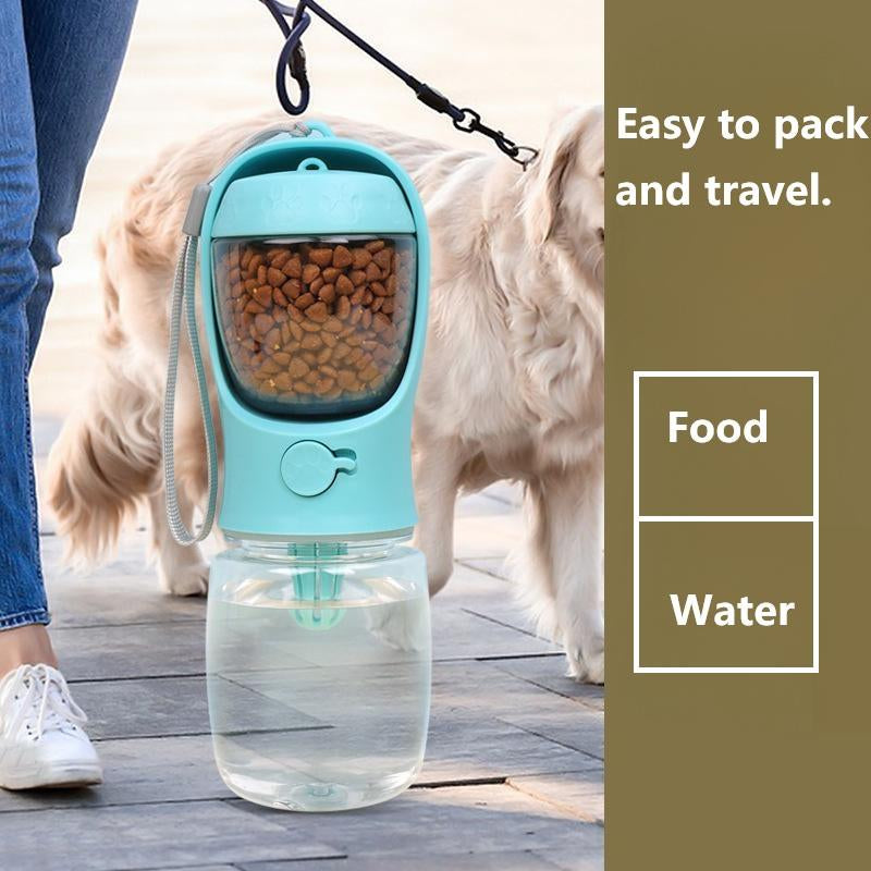 Ultimate Dog Water Bottle & Food Container: The Perfect Portable Pet Dispenser for Travel, Hiking, and Outdoor Adventures!