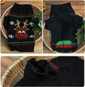 Pet Holiday Festive Deer Reindeer Cat & Dog Sweater - Winter Clothing Teddy Poodle Autumn & Winter Clothes - Red Nose, Medium