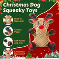 Squeaky Dog Toys, Dog Chew Toys with Crinkle Paper for Puppy, Small, Medium, Large Dogs, Interactive Pet Holiday Toys for Training and Reducing Boredom